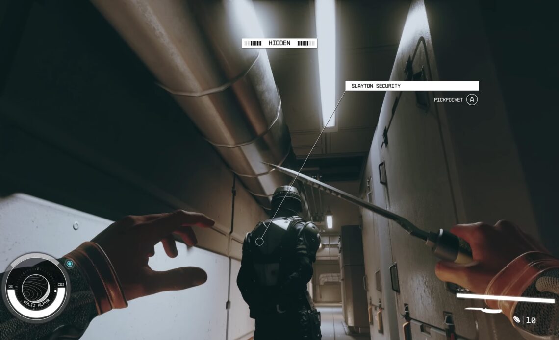 Starfield Sneaking System and Combat