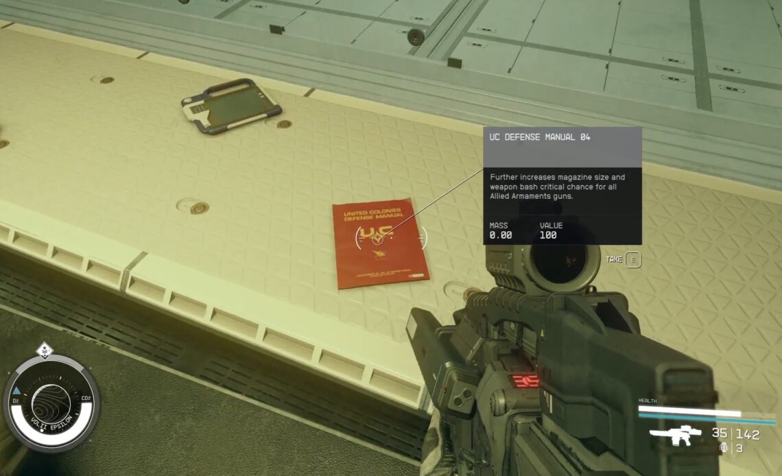 Starfield Magazines - United Colonies Defense Manual