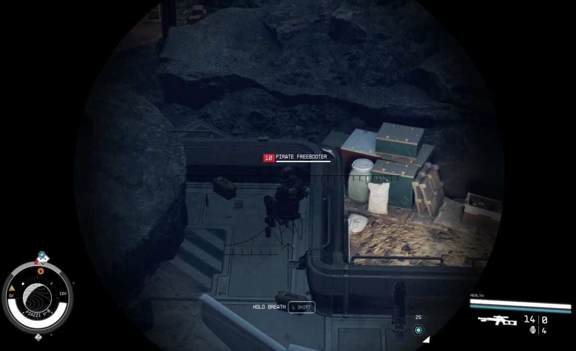 Starfield Scope shooting from Stealth