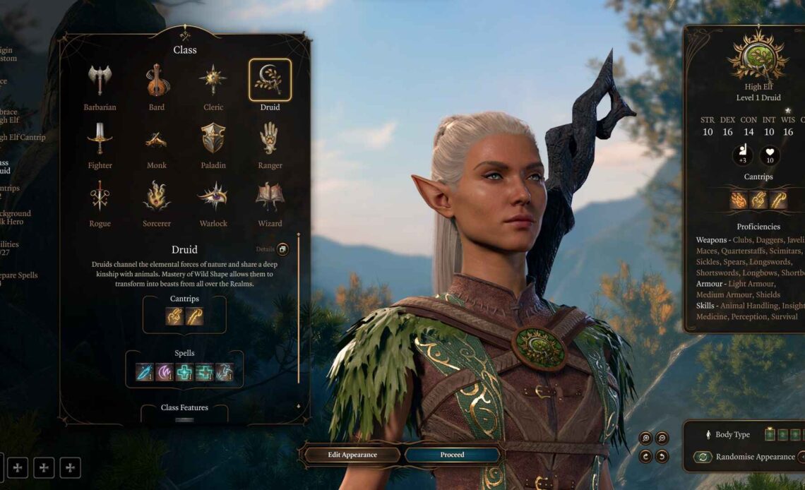 La migliore guida alla creazione dei druidi del Circolo delle Spore di Baldur's Gate 3