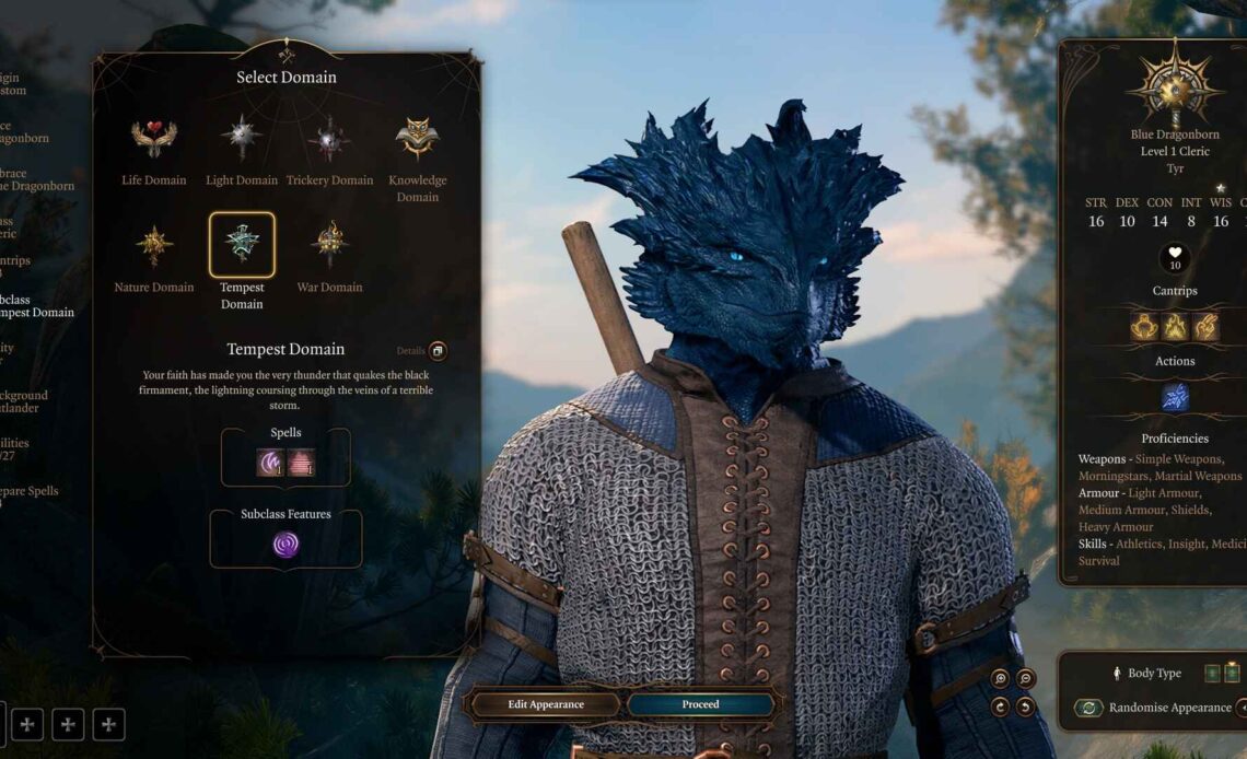 Best Baldur’s Gate 3 Tempest Cleric Build Guide