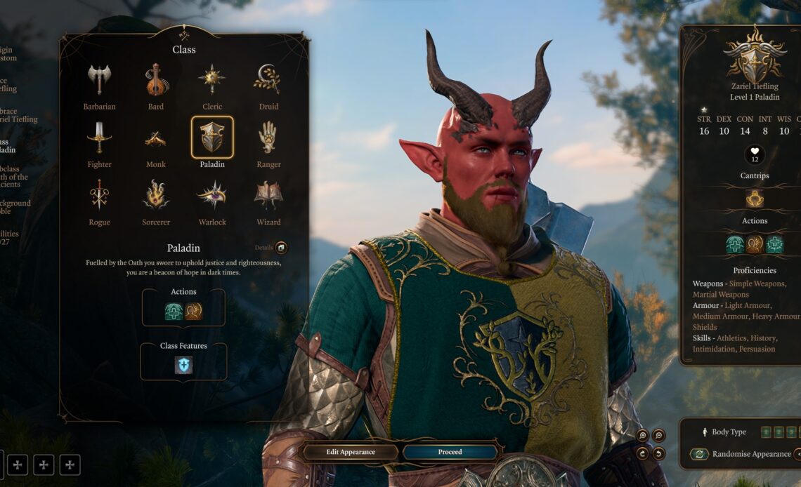 BG3 Oath of the Ancients Paladin Build