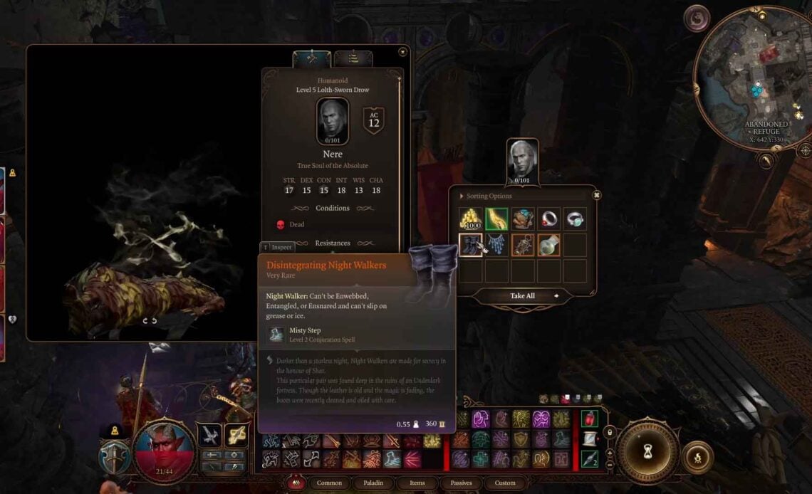 Come ottenere i camminatori notturni disintegranti in Baldur's Gate 3