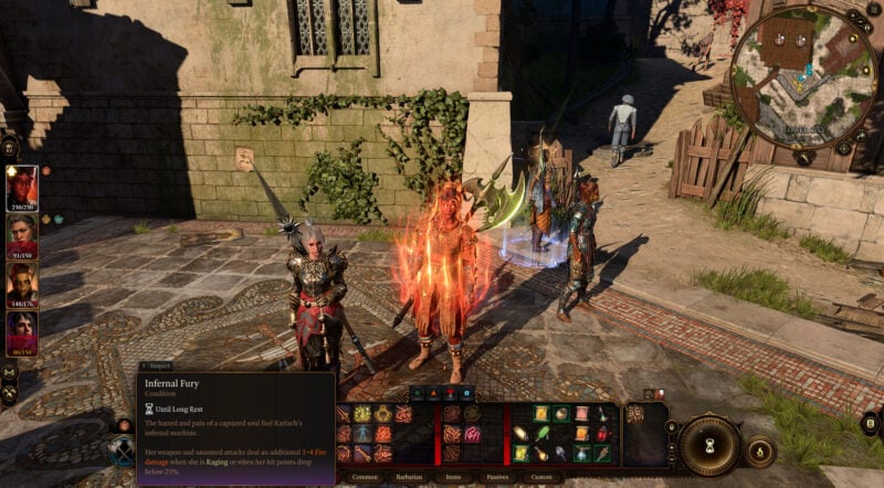 Baldur's Gate 3 Infernal Fury Karlach dopo aver consumato la moneta dell'anima