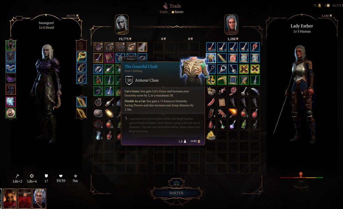 Come ottenere l'elegante stoffa in Baldur's Gate 3