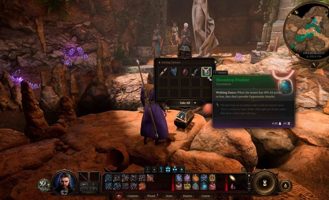 Come ottenere il pendente Moondrop in Baldur's Gate 3