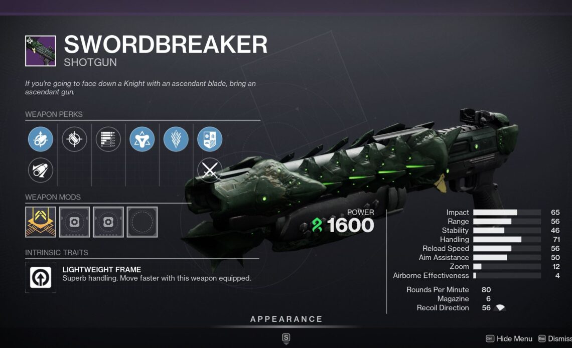 Destiny 2 Swordbreaker