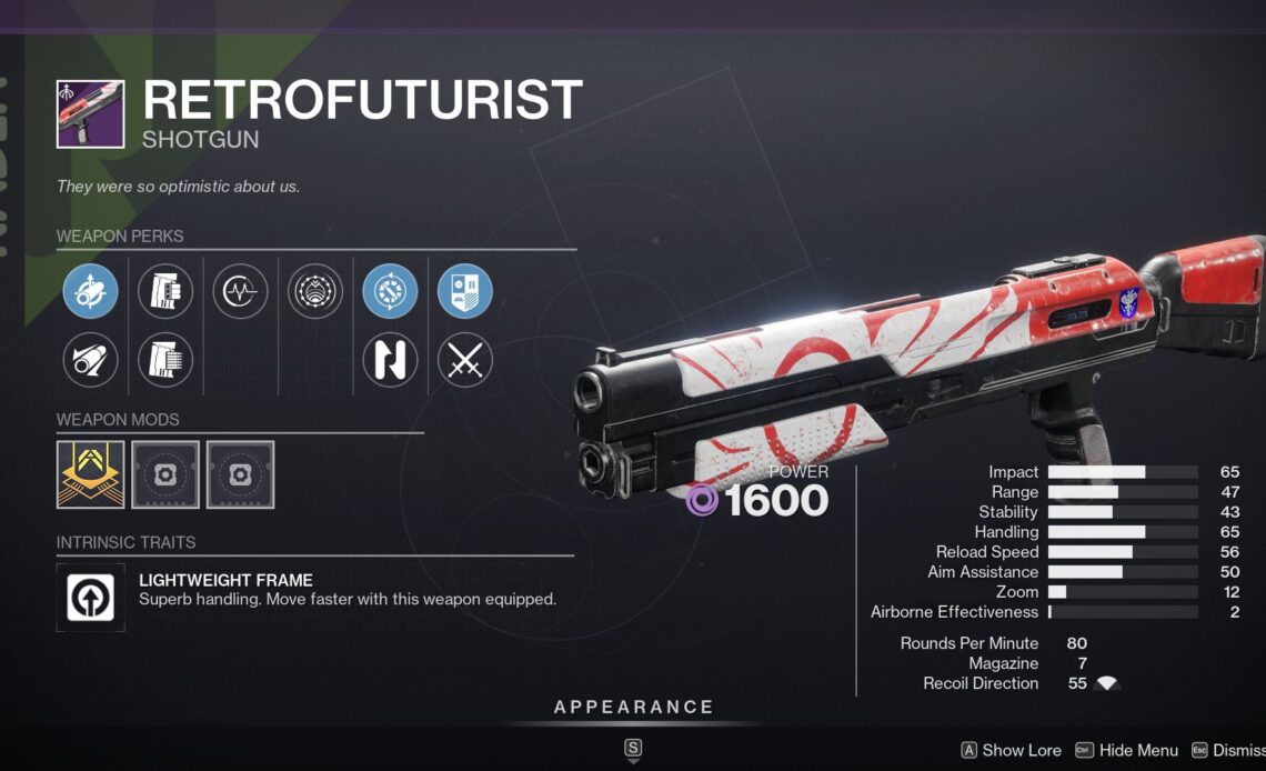 Destiny 2 Retrofuturist PvE & PvP God Roll and How to Get