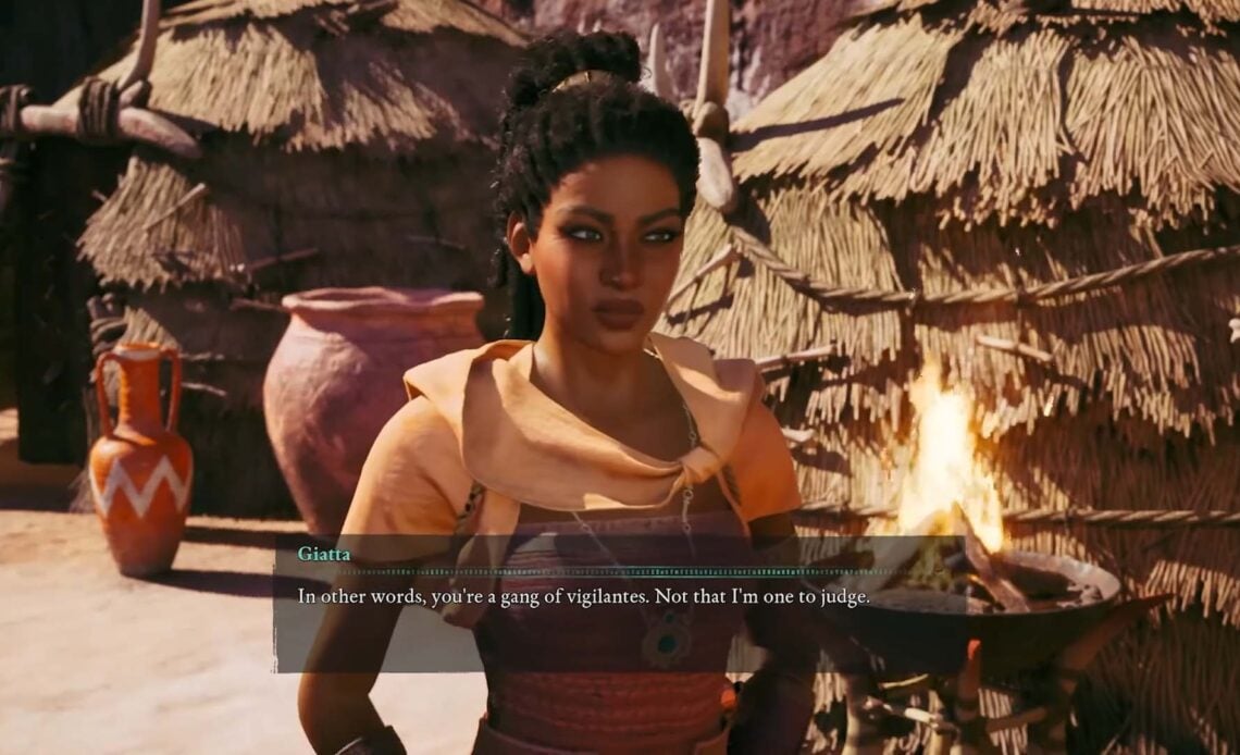 Avowed Companion Giatta screencap from Xbox Direct