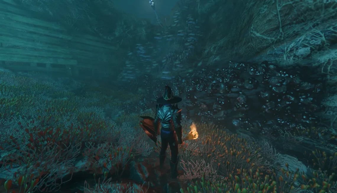 Iron ore in enshrouded - Example in the cave