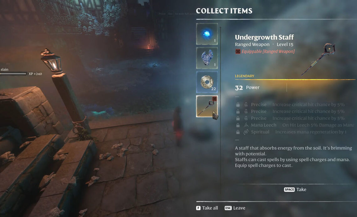 Enshrouded - Undergrowth Staff Legendary Weapon