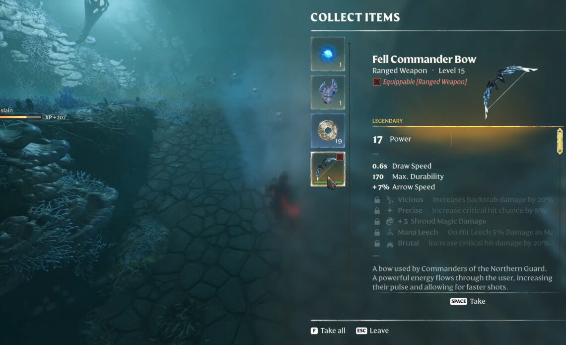 Enshrouded: dove trovare Fell Commander Bow – Arma leggendaria