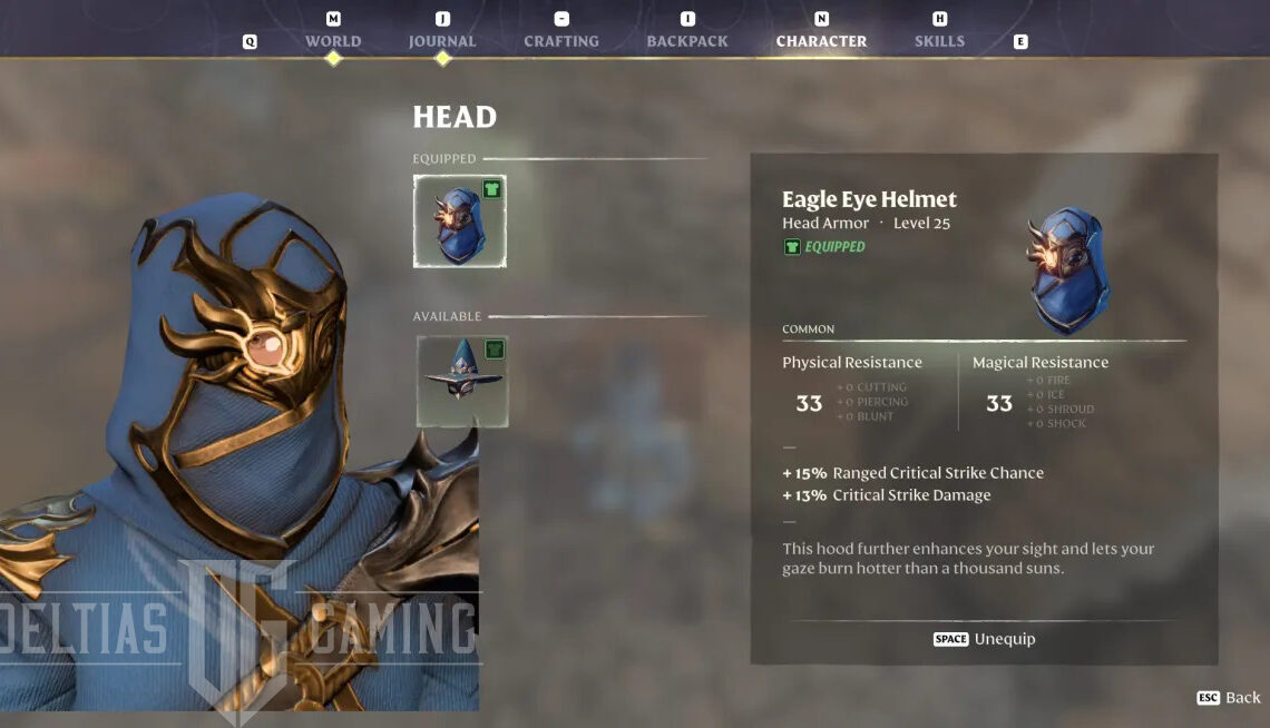 Eagle Eye Helmet - Enshrouded - Random Drop Armor