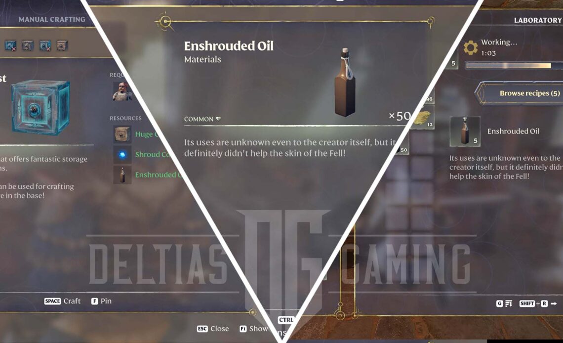 How to Get Enshrouded Oil in Enshrouded