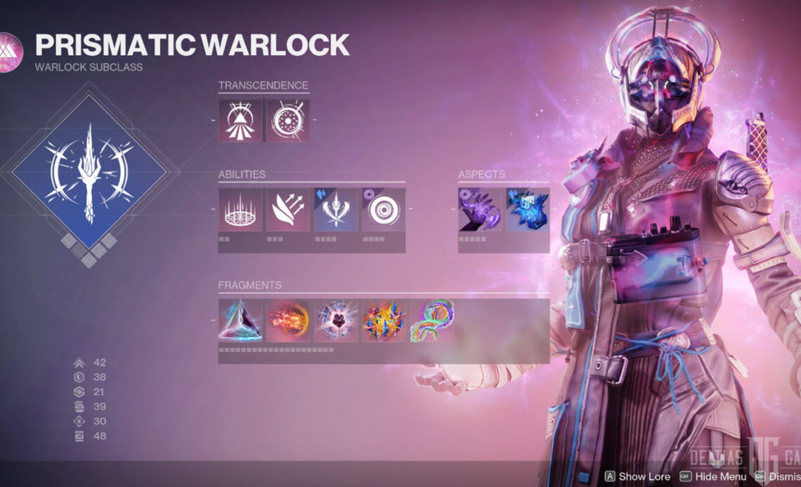 Destiny 2 - Warlock Prismatic Subclass Skills and Abilities