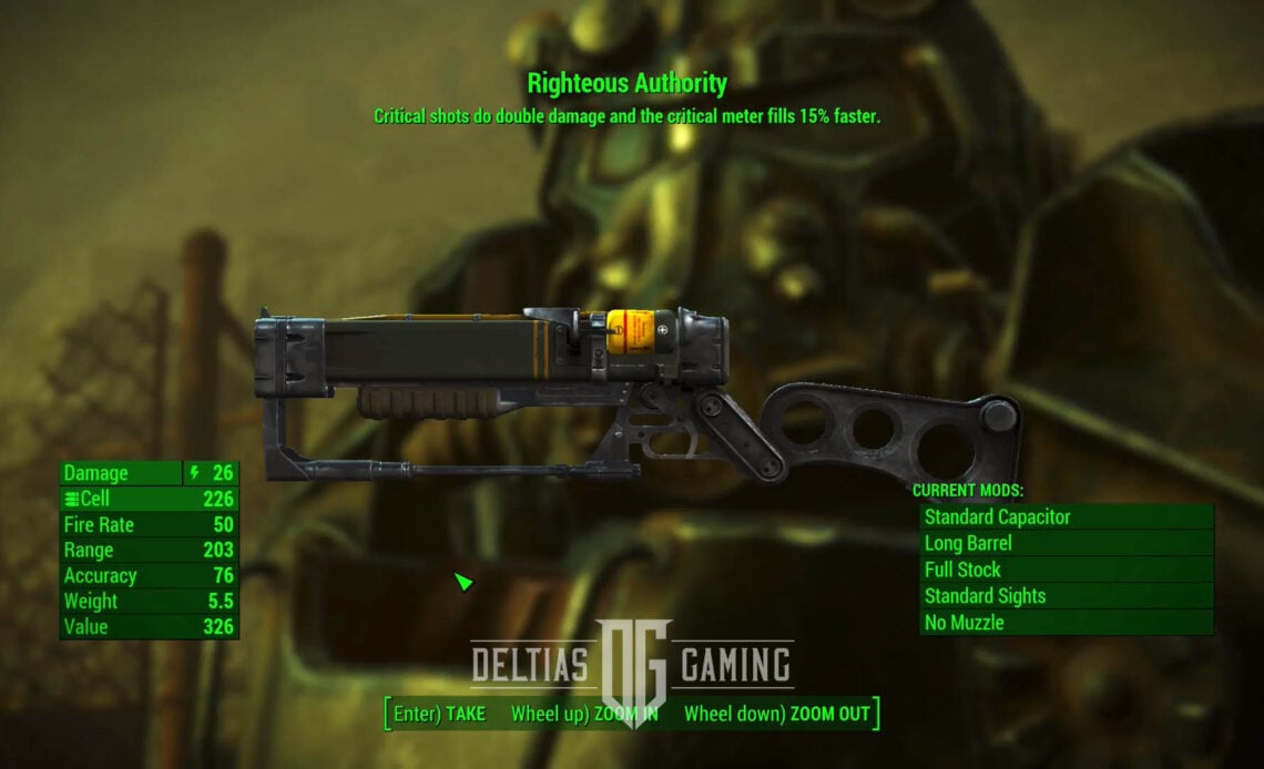 Fallout 4 How to Get Righteous Authority