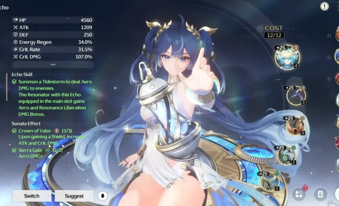 I migliori set di eco per tutti i personaggi - WuWa 2.7