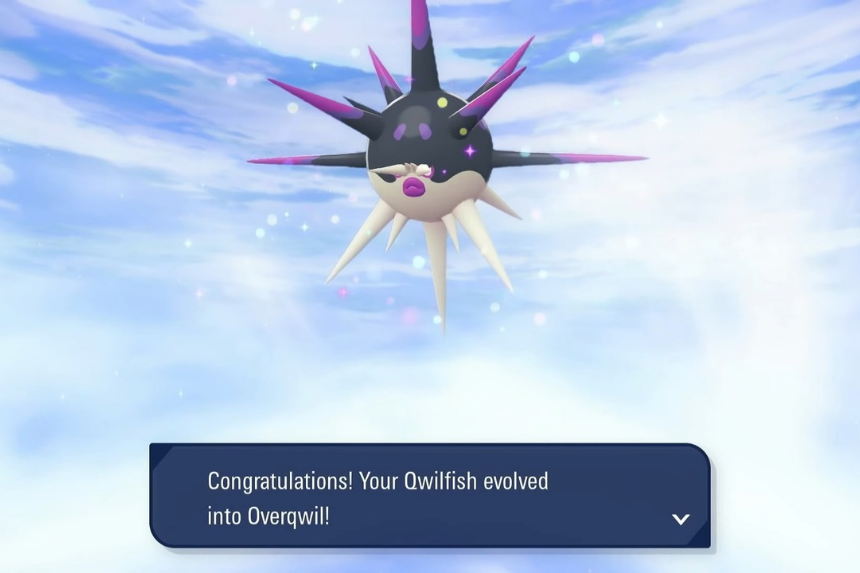 Fai evolvere Hisui Qwilfish in Overqwil in Pokémon Legends ZA Mega Dimensione