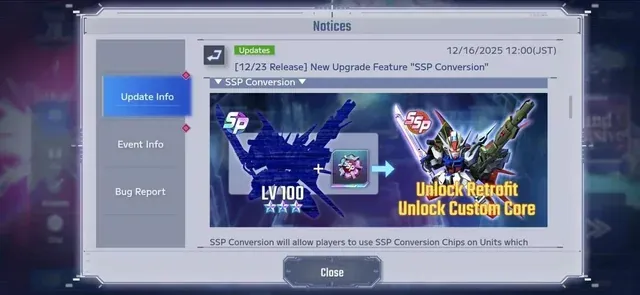 Analisi di anteprima del sistema di conversione SSP