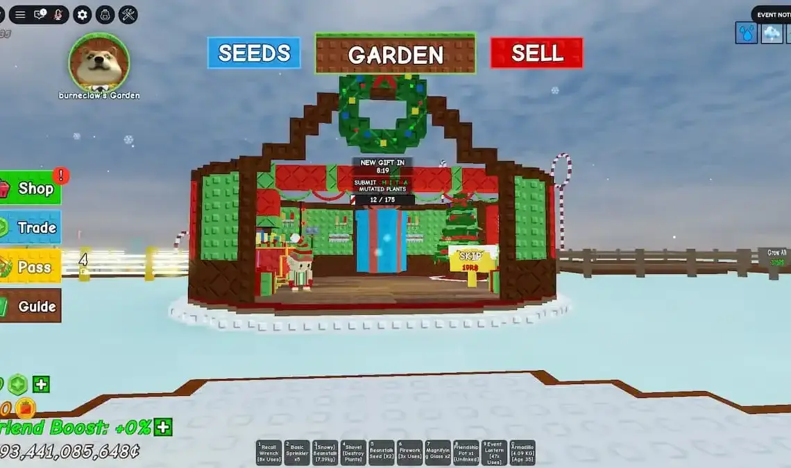 Guida alla parte 2 dell'evento natalizio in giardino