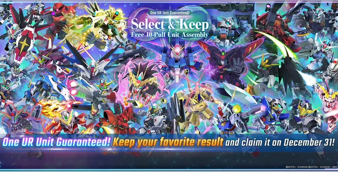 Quali unità vale la pena bloccare? Ten-Pull gratuito in SD Gundam G Generation Eternal