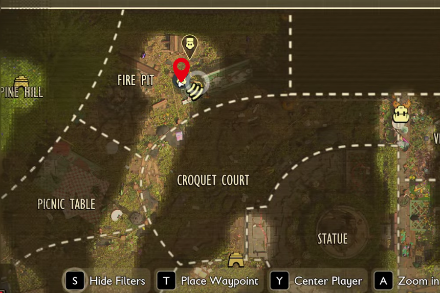 Posizione del bastone acido nascosto (Puntura di Wither) in Grounded 2