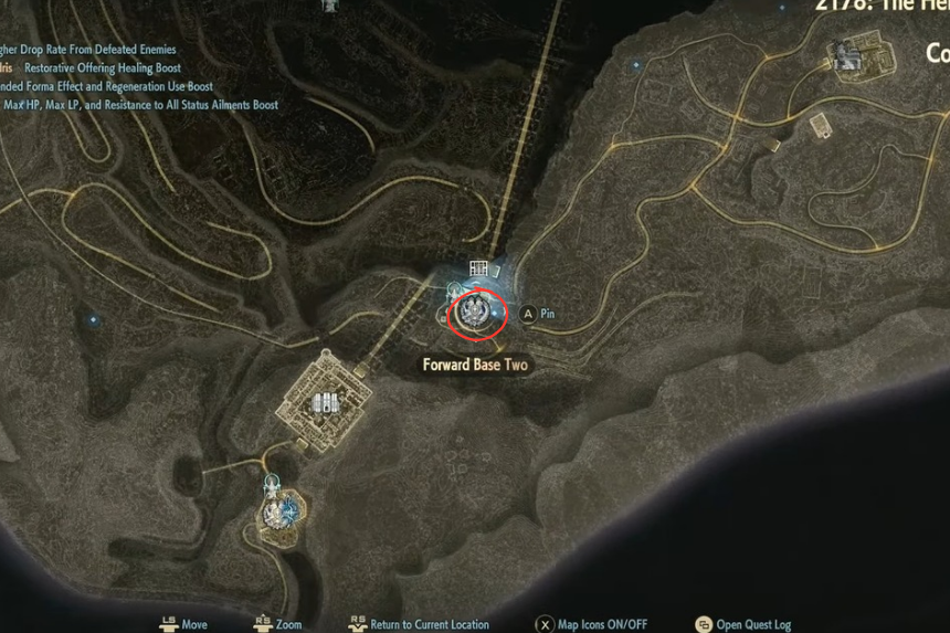 Posizione della grotta calcarea – Code Vein 2