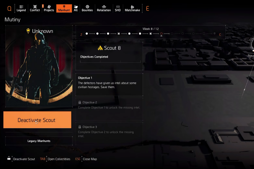 Scout 8 Manhunt Riddle Solutions – The Division 2 Y7S3