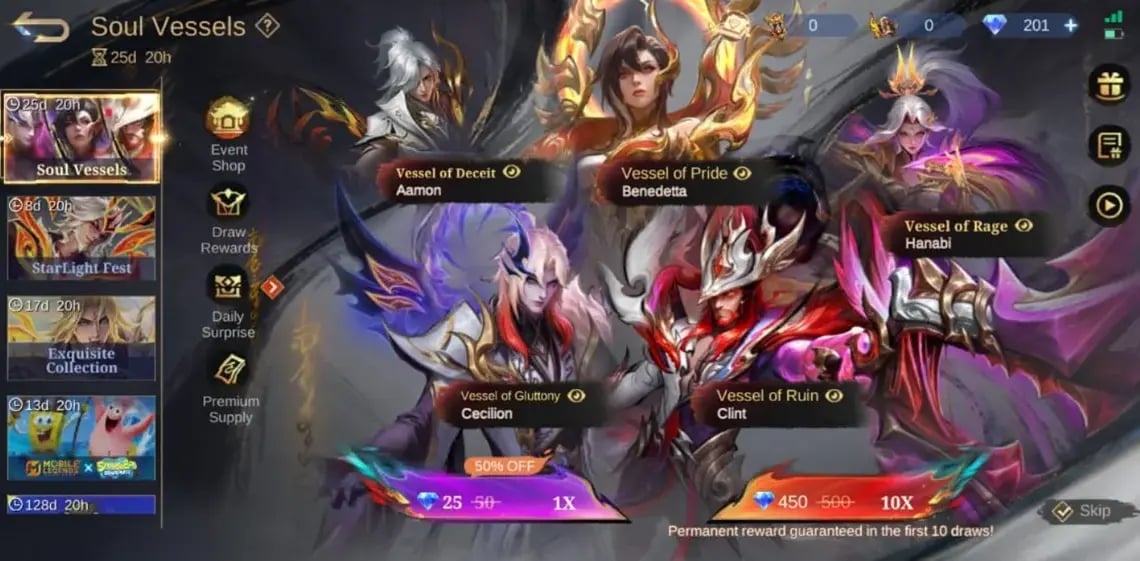 Tutte le skin nuove e vecchie