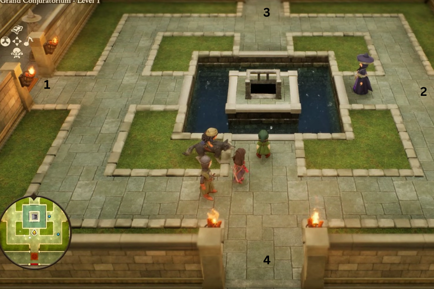 Soluzione del puzzle del Grand Conjuratorium (come attivare il ponte) – Dragon Quest 7 reinventato