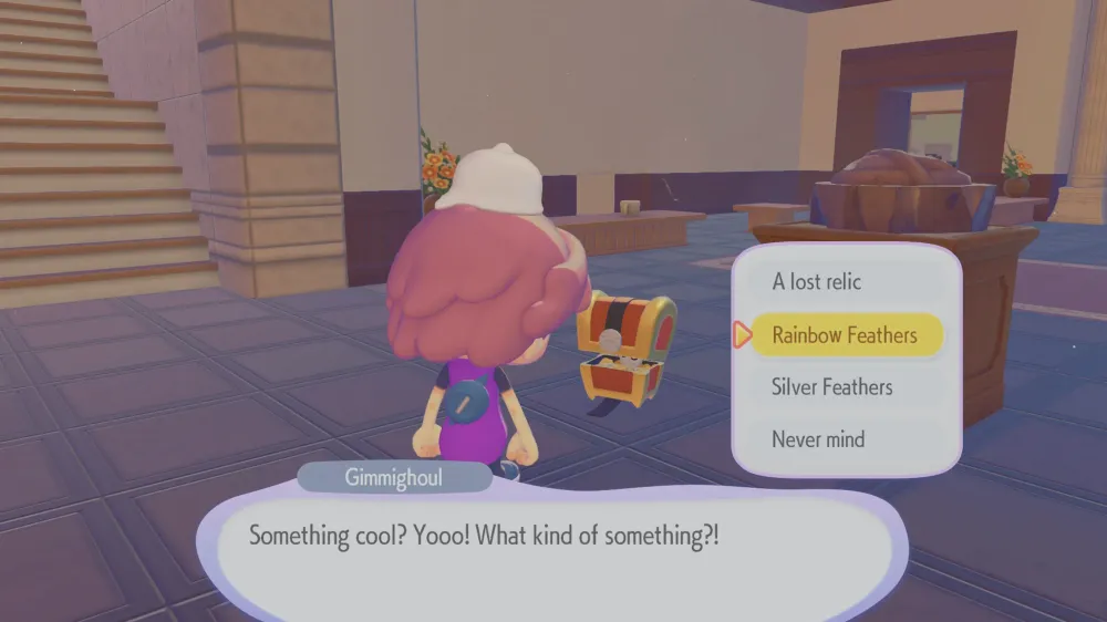 Pokémon Pokopia Gimmighoul Trading Best Framed Items for Rare Rewards.webp