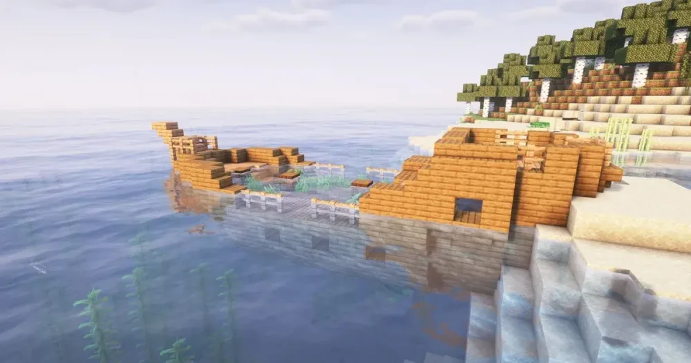 How to find and loot shipwreck in Minecraft
