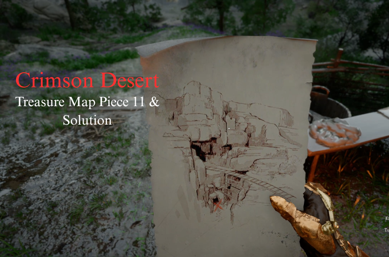 Hidden Treasure Map Piece 11 & Solution - Crimson Desert