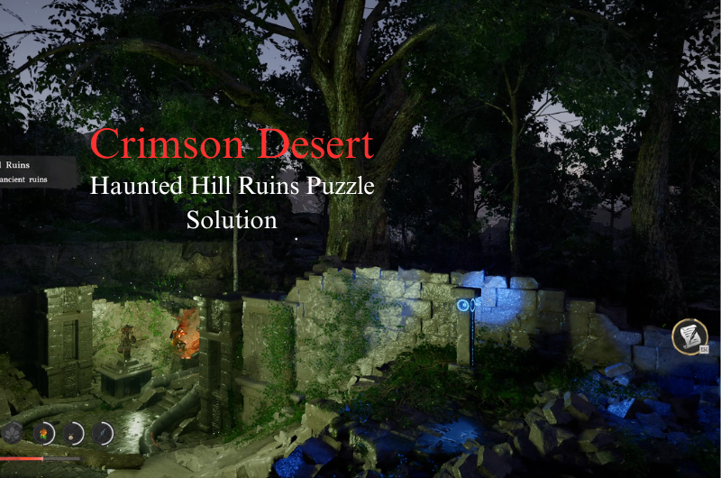 Haunted Hill Ruins Puzzle Solution - Crimson Desert