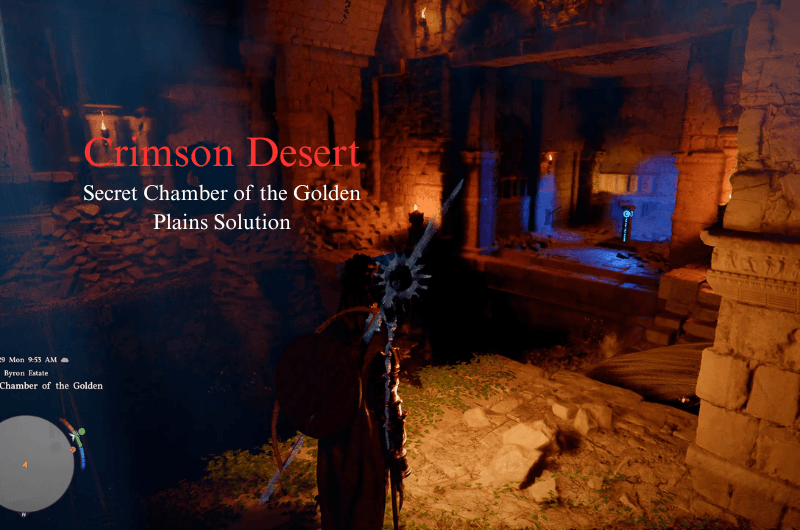 Secret Chamber of the Golden Plains Puzzle Solution - Crimson Desert