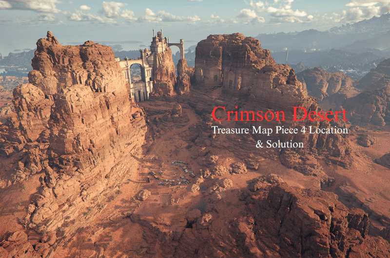 Hidden Treasure Map Piece 4 Location & Solution - Crimson Desert