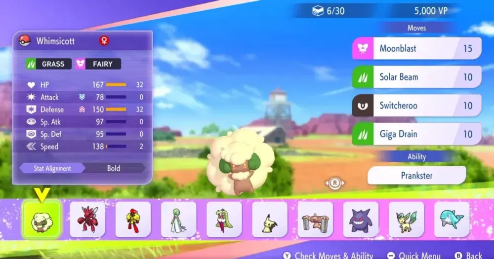 Pokémon Champions Guide: Best Build for Whimsicott