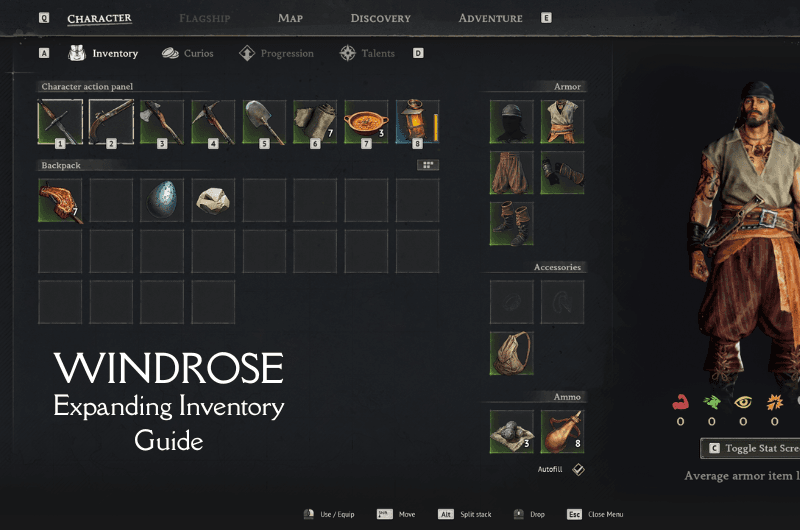 Expanding Inventory Capacity and Smelting Copper Ingot - Windrose