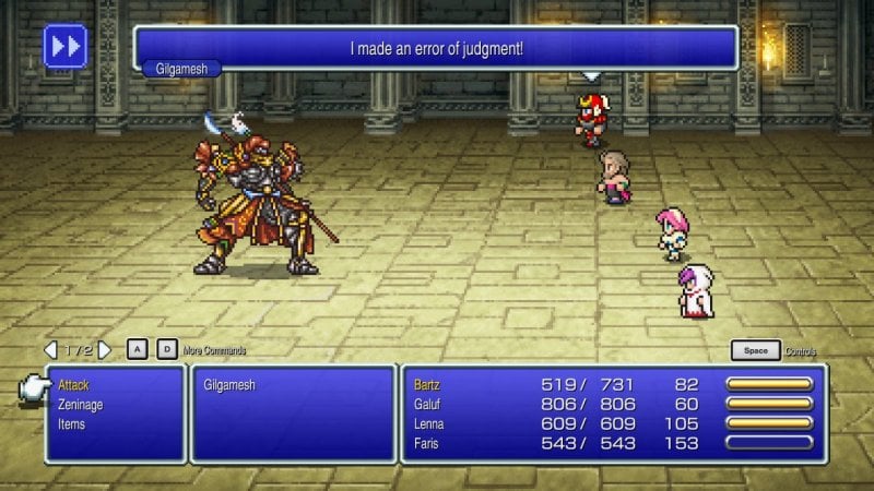 La Pixel Remaster è la versione migliore di Final Fantasy V