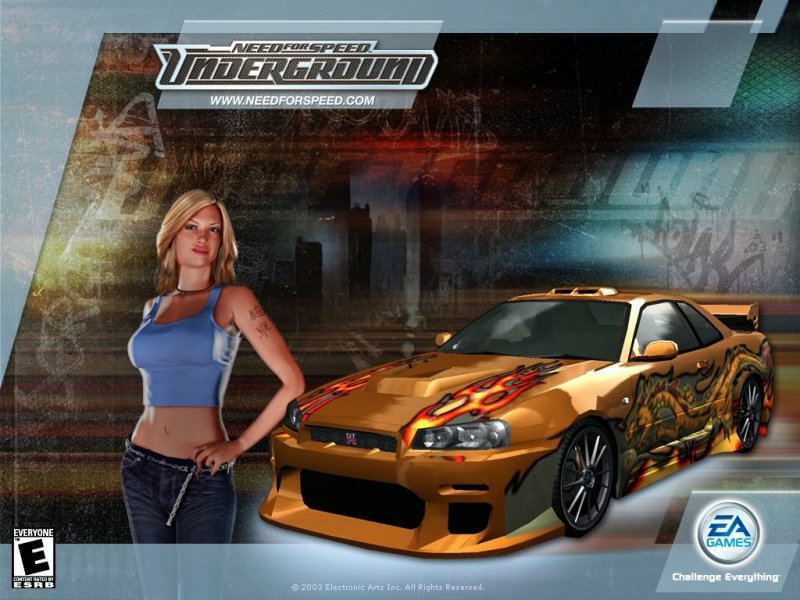 In questa pubblicità di Need for Speed: Underground dell'epoca, sono elencati e riassunti i punti di forza del gioco