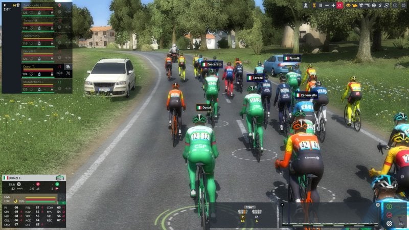 Le simulazioni di gara interattive di Pro Cycling Manager 2023 sono una parte fondamentale del gioco che però ha qualche problema grafico.