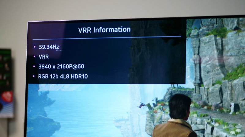 Le informazioni VRR sono uno dei tanti elementi gaming dei TV LG come la serie G3