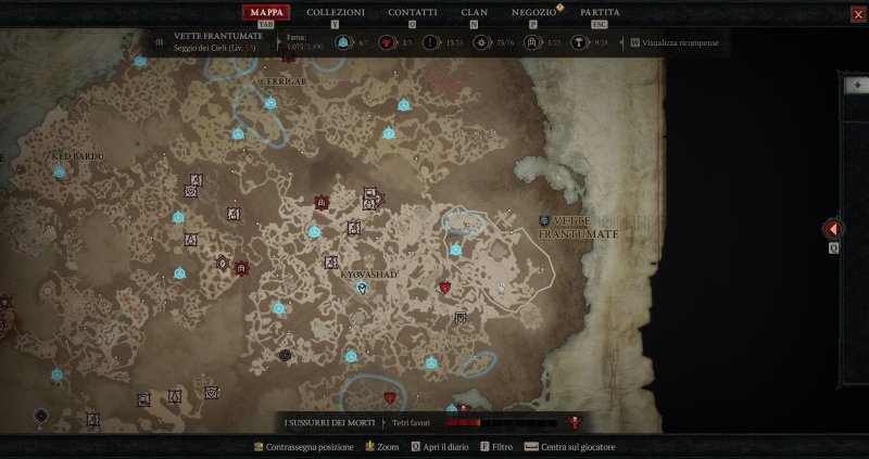 Nell'endgame la mappa di Sanctuarium si riempie di obiettivi