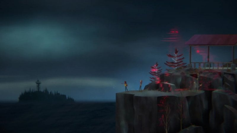 Oxenfree 2: sullo sfondo potete ammirare l'isola del primo gioco, non avete anche voi la sensazione che stia per accadere qualcosa?