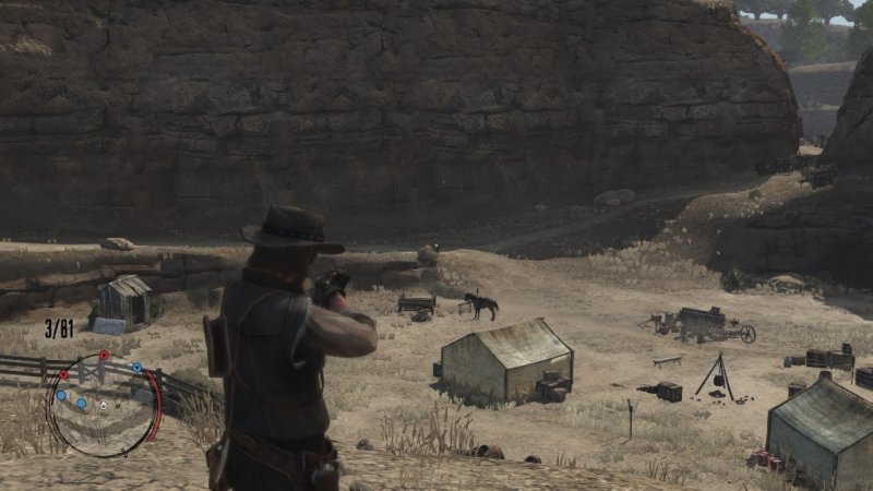 Red Dead Redemption, uno scontro a fuoco nel canyon