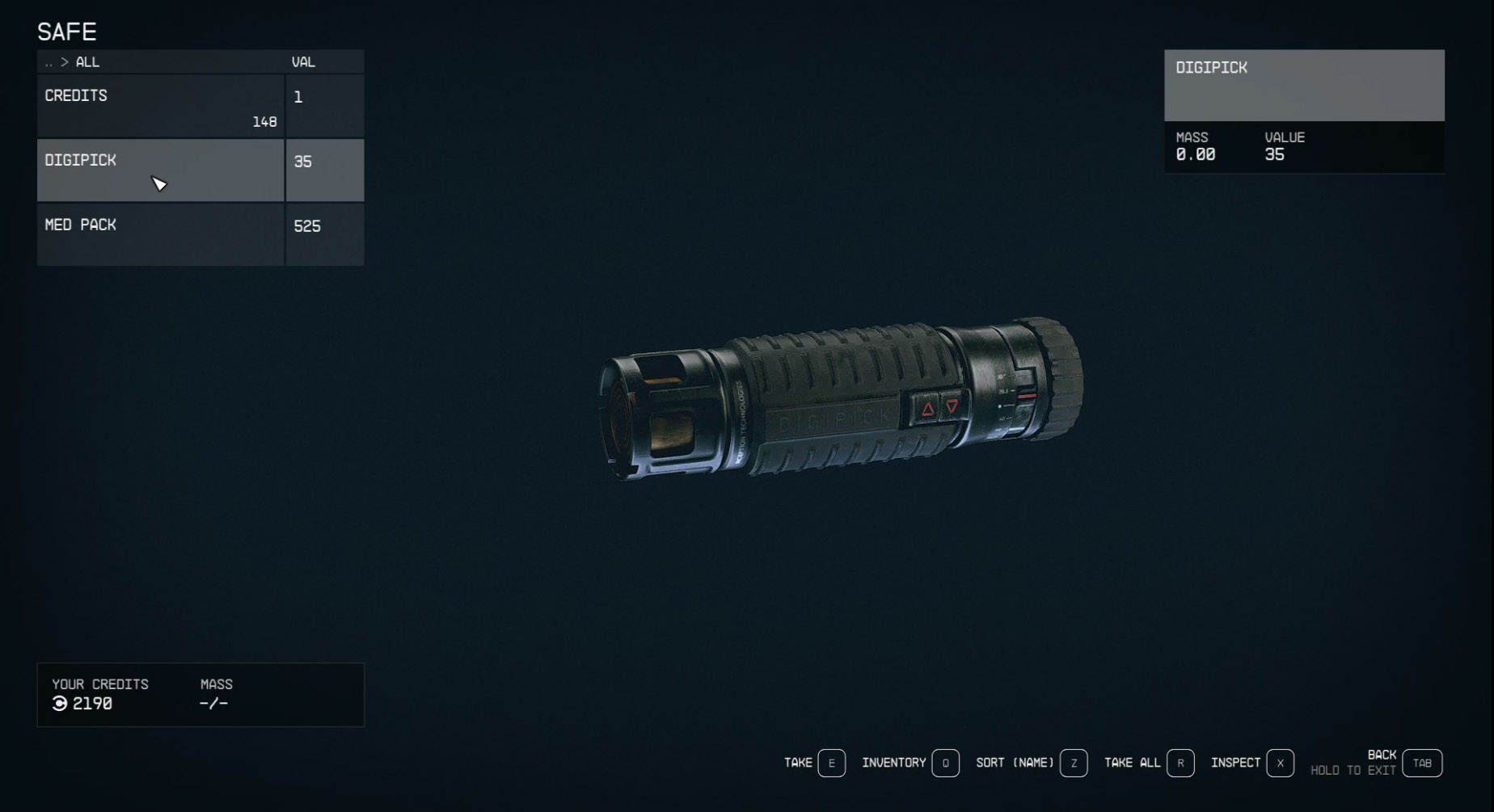 Starfield Digipick Item