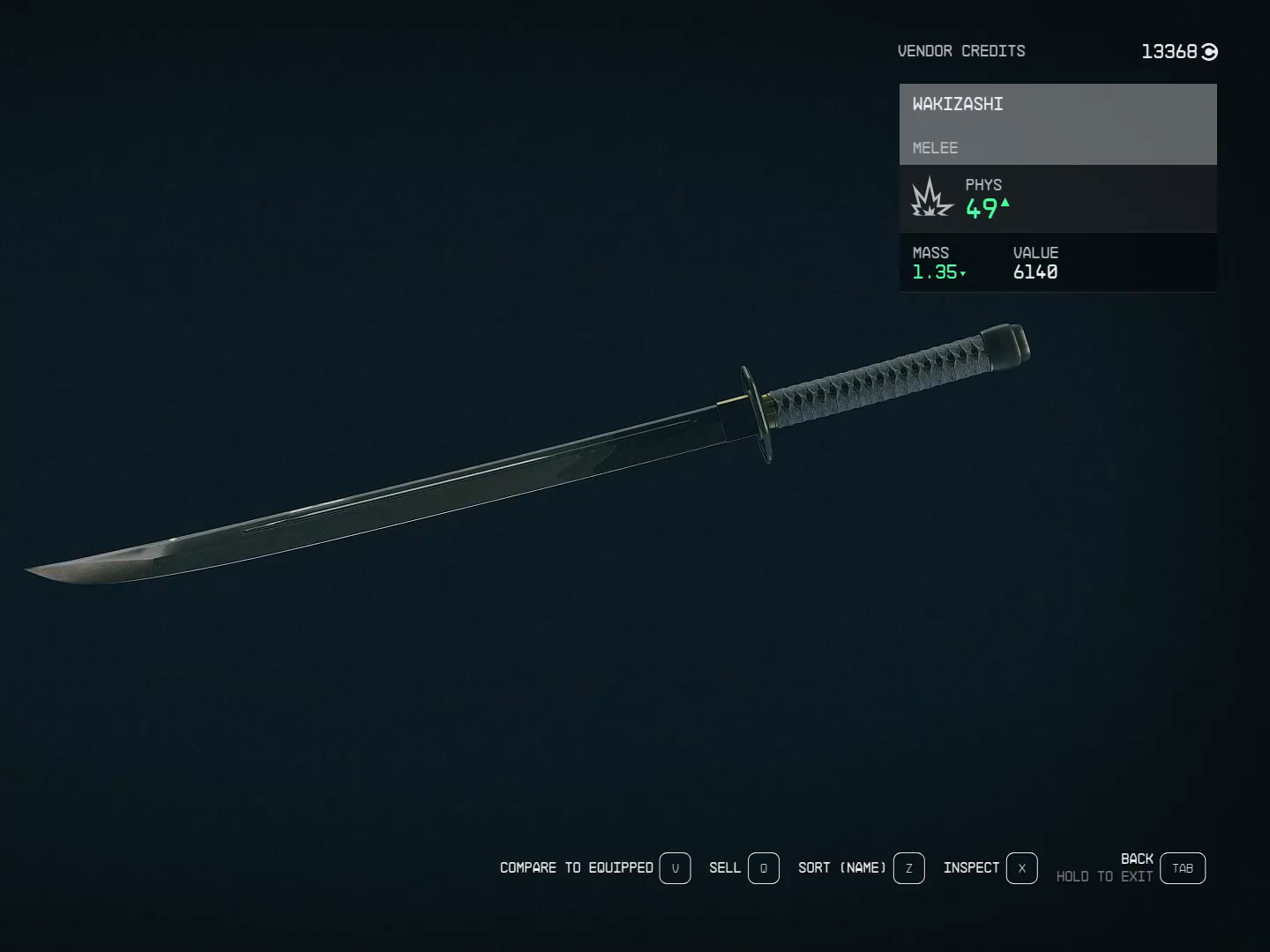 Arma Wakizashi Starfield