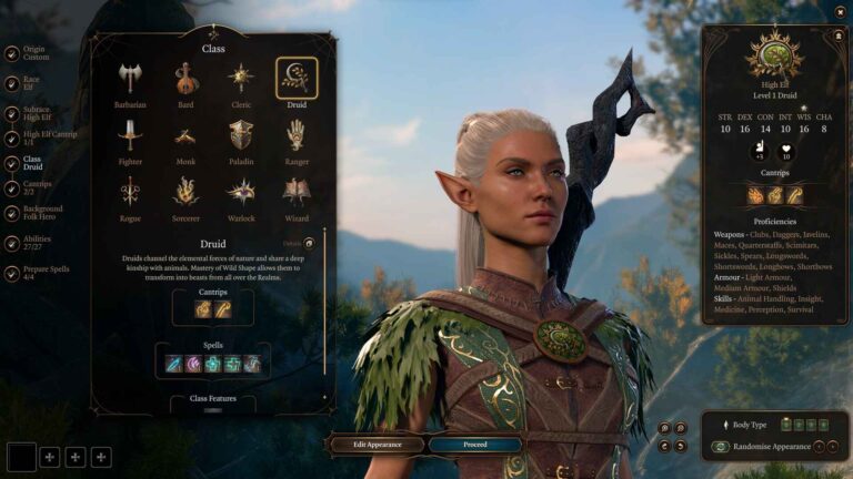 La migliore guida alla creazione dei druidi del Circolo delle Spore di Baldur's Gate 3