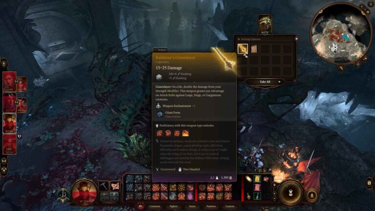 Come ottenere l'ammazzagiganti di Balduran in Baldur's Gate 3