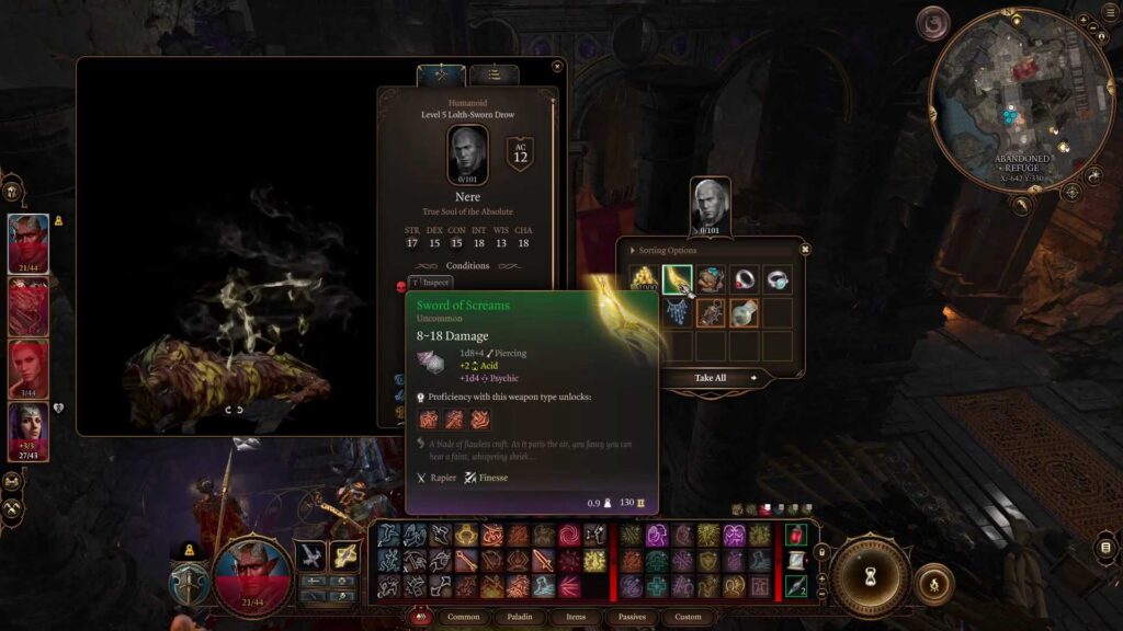 Come ottenere la Spada delle Urla in Baldur's Gate 3